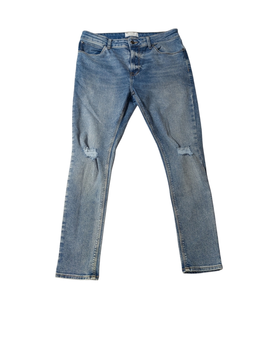 ASOS Destructed Ankle Crop Skinny Jeans